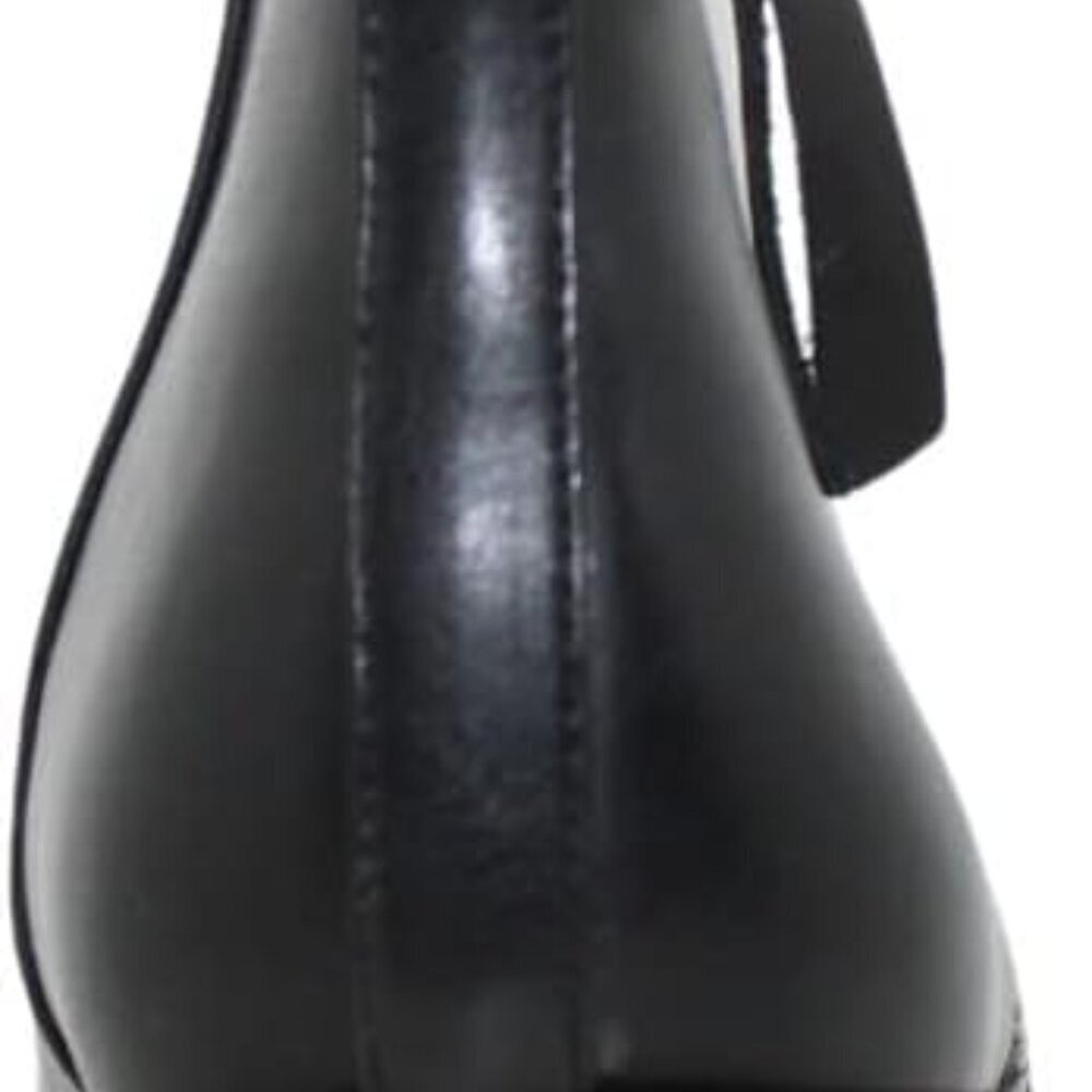 Sam Edelman Carlysle Black Leather Block Heel Silver Zipper Ankle Boots (SIZE 5) - Picture 5 of 9